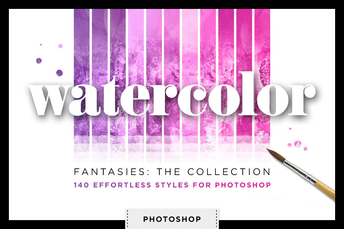 Watercolor Fantasies: Shimmery Watercolor Styles for Photoshop cover image